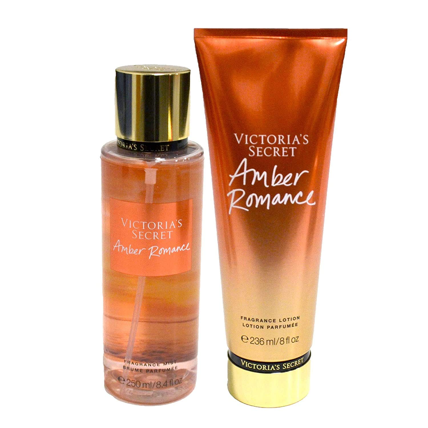 [MIST ONLY] Victoria Secret Amber Romance Body Mist Victoria’s Secret 250 ml – Warm Amber Vanilla Cherry & Creme Anglaise Scent, All-Day Fragrance Mist with Aloe & Chamomile for Women