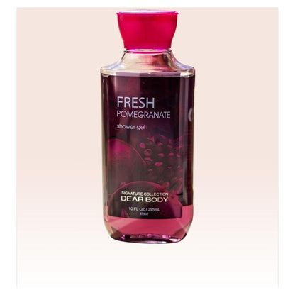 3 Pack My Dear Body Fresh Pomegranate Shower Gel, Body Cream and Pump Lotion Sweet Fresh Scent Keep Fresh Body Lotion Shower Gel Skin CareSignature Collection Body Luxuries
