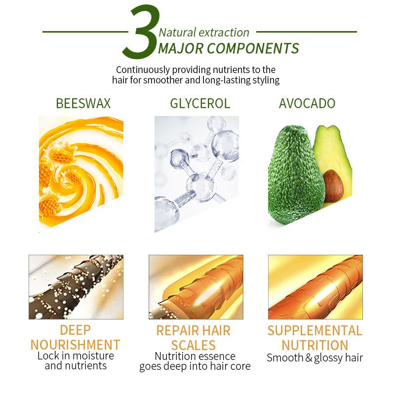 Broken Hair Artifact Hair Wax Stick Gel Cream Styling Hair Frizz Fixed Fluffy Children Men And Women Styling Hair Wax Stick 75g