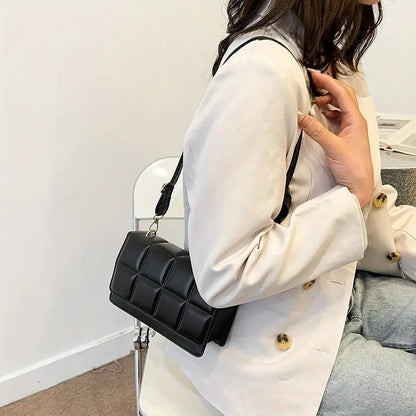 New Arrivals High Quality Square Women's Bag Small Square Bag Hand-held Cross-body Single Shoulder Bag.