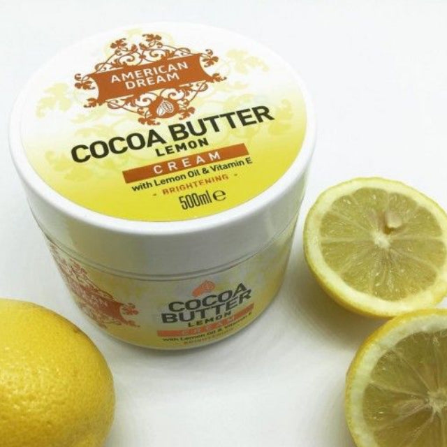 American Dream Cocoa Butter Lemon Brightening Cream With Lemon Oil & Vitamin E