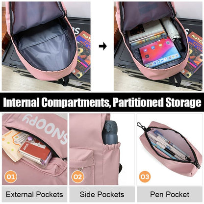 Women Backpack & Small Bag Set Laptop Bag For Women Large Capacity Schoolbag Fashion Backpack Multi-functional Bag