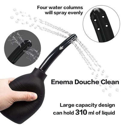 Enema Douche Clean 310ml Large Capacity Healthy Wash Flusher System for Men Women Made of Comfortable Silicone Anal Shower Reusable Vaginal And Anal Cleaner Home Tests Care
