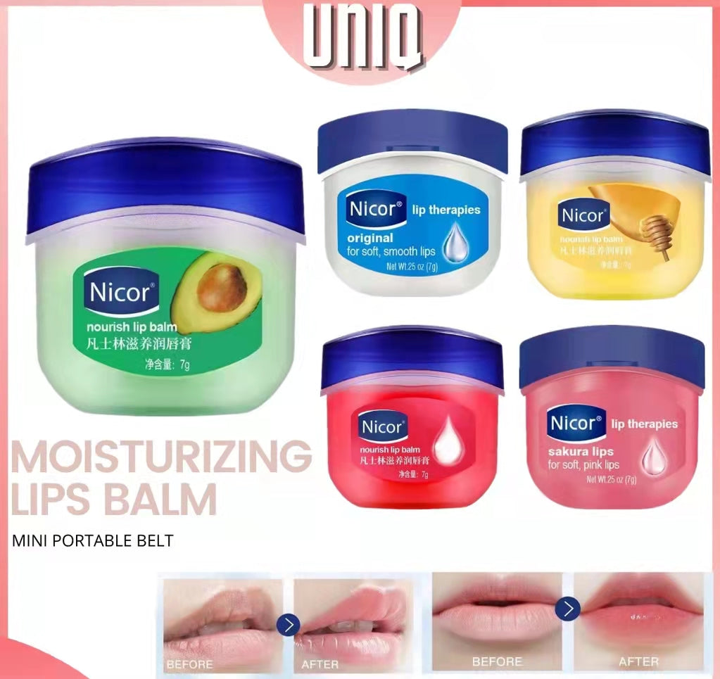 Vaseline Lip Balm Moisturizing Lipstick Base Moisturizer Makeup Natural Plant Anti-Cracking Lip Care Petroleum Jelly Lip Balm