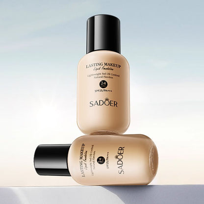 40ml SADOER Holding makeup liquid foundation natural lasting oil control is not easy to remove makeup concealer moisturizing dry skin bb cream for women moisturizing non-card powder