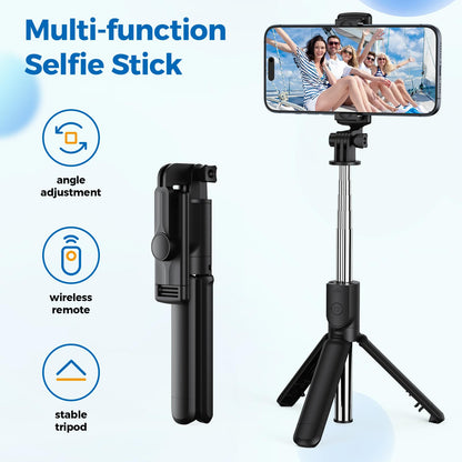 PAFEL R1/R1S Bluetooth selfie stick 3in1 phones tripod stand fill light telescopic selfie stick wireless remote control tripod Bluetooth live streaming mobile phone stands