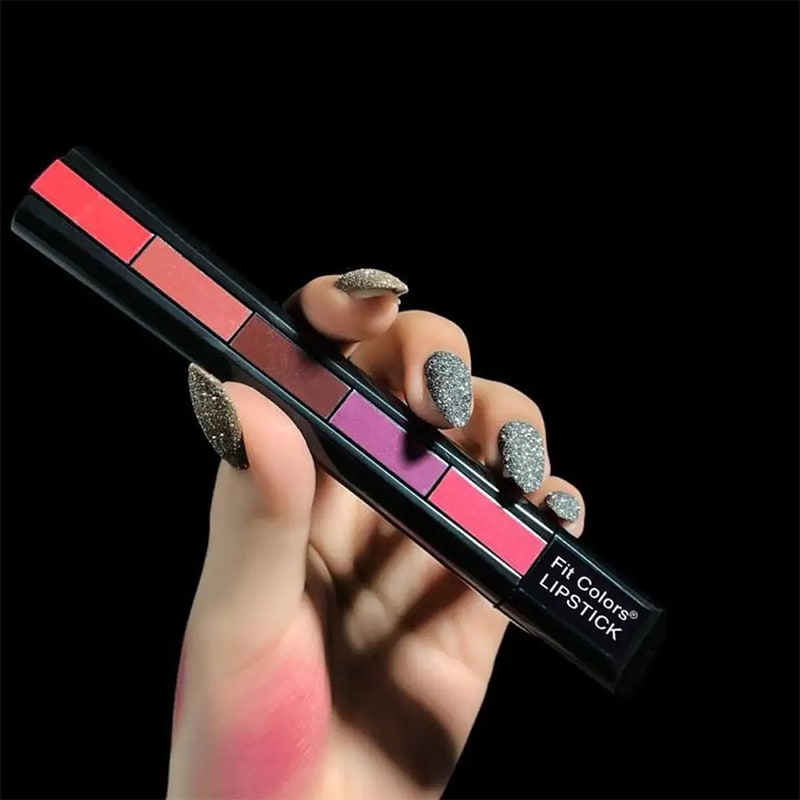 Matte 5-color Lipstick Set Velvet Lip Stick Non-stick Lip Gloss Moisturize Long Lasting Waterproof Red Lipstick Lip Makeup Cosmetics Kit