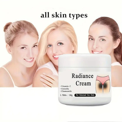 50g Radiance Cream for Illuminating Skin - Contains Vitamin C, For Private Parts, Underarm, Joints, Improve The Look Of Melanin, Illuminating Butt Thigh Inner Skin, 1.76Oz