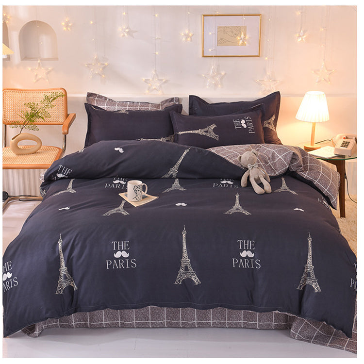 New Arrivals 4in1 Bedding sets & accessories duvet cover （1 quilt cover +1 bed sheet +2 Pillowcase ）without duvet and pillow insert