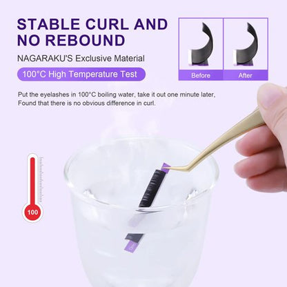 16Rows Classic Individual Eyelash Extension Lashes Matte Black Professional MIX 7-15MM Soft Natural Curl Faux Mink Eyelashes Extension Individual Eyelashes Artificial Fake False Eyelashes