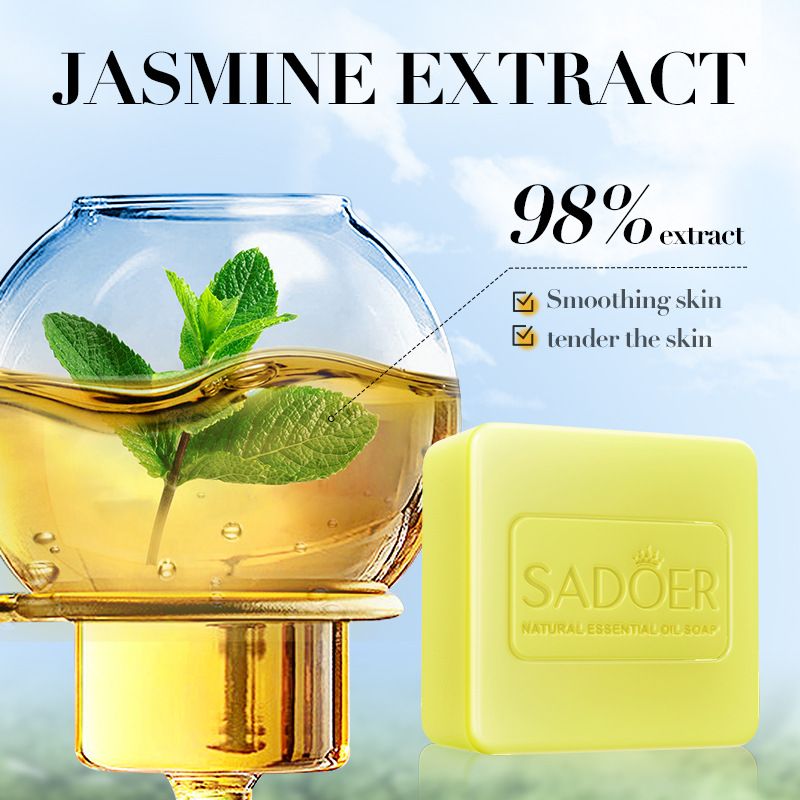 3 Package Women Fragrant Soap Essential Oil Soap Coconut Jasmine Lavender Scented Soap Deep Clean Refreshing And Smooth