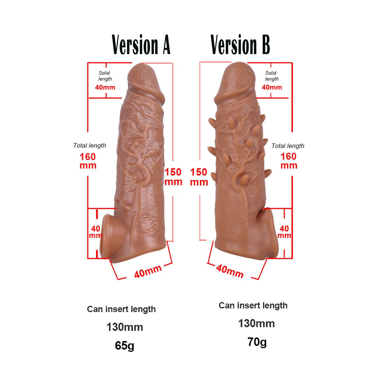 Silicone Penis Sleeve Extender Cock Enlarger Testicle Restraint Male Realistic Reusable Condom Prolonged Ejaculation Delayed Ring Sheath Sex Toys for Men