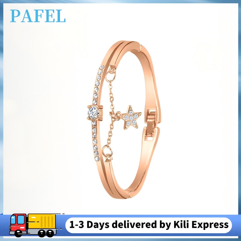 PAFEL Women Bracelets Fashion Lady Bracelet girl Classic Jewellery Female Crystal Bracelet Valentines Gift