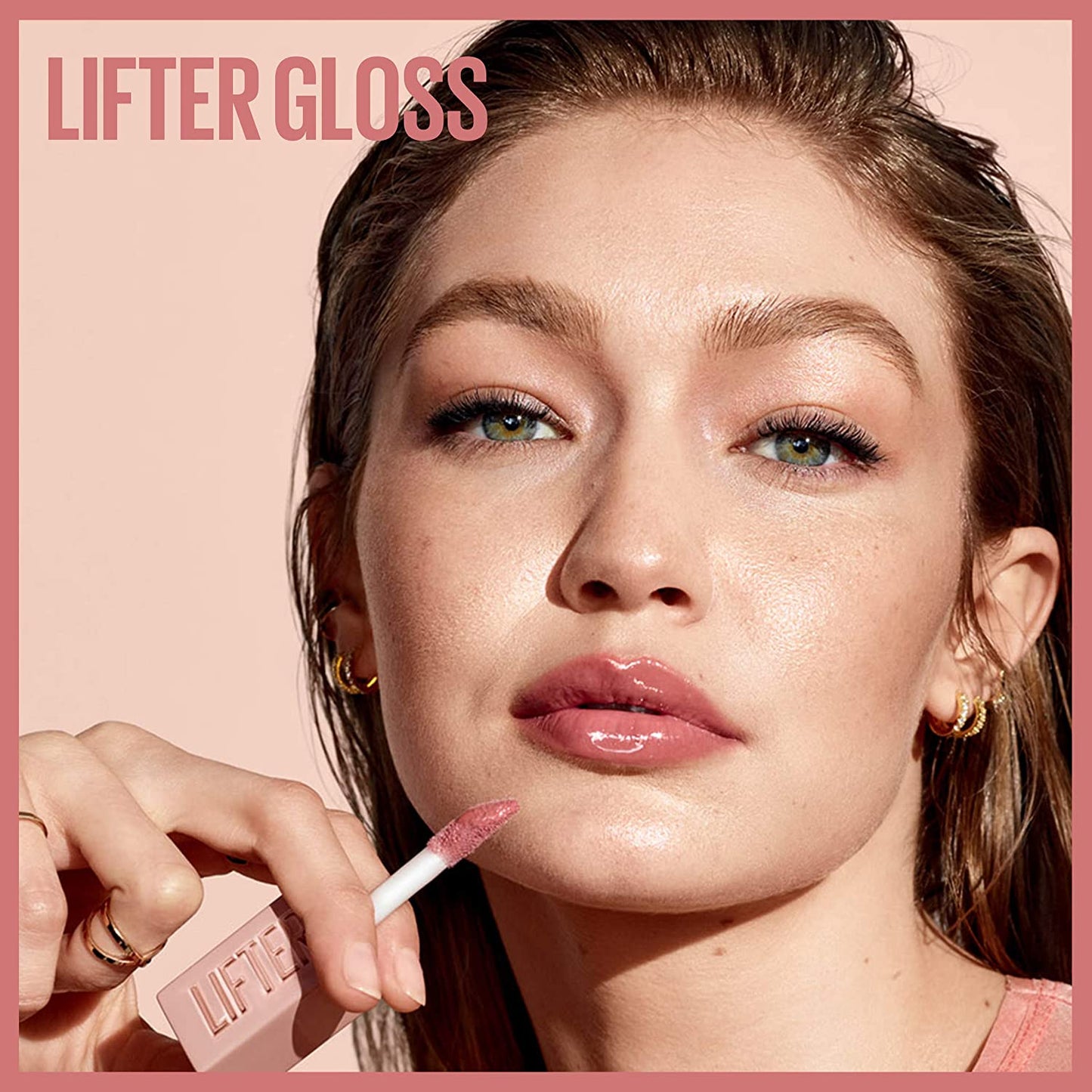 【Discounted】MAYBELLINE LIFTER GLOSS NU 005 PETAL LIPGLOSS- This lip gloss formula visibly smooths lip surface and enhances lip contour