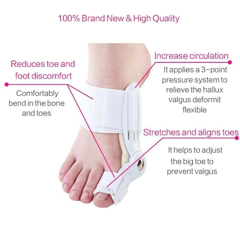 Orthopedic Bunion Corrector 1 PCS Hallux Valgus Brace Splint Pads Bunion Big Toe Separators Straightener Universal for Left and Right Feet