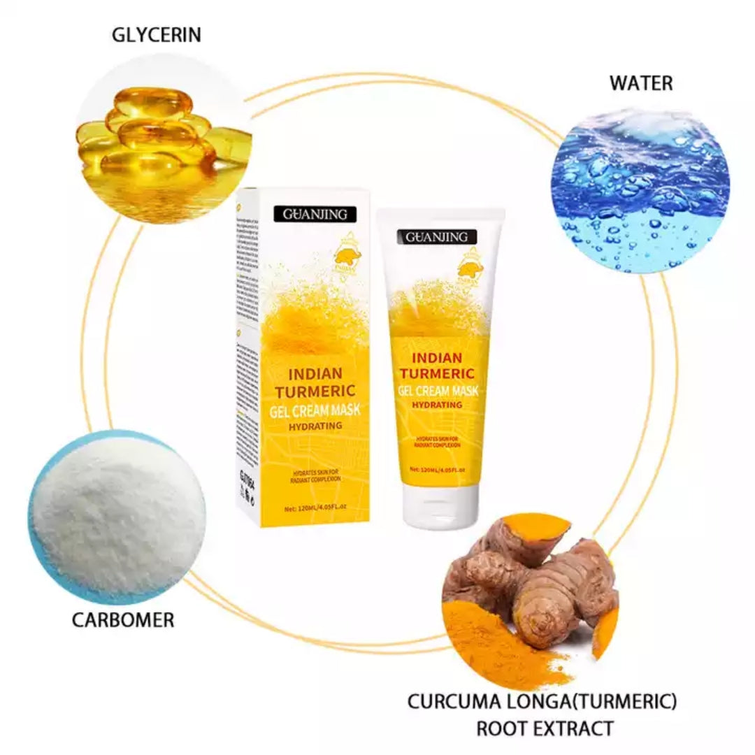 Indian Turmeric Gel Cream Mask - Hydrating Radiant Complexion skin