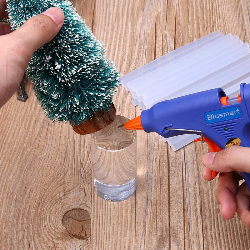 Upgraded Hot Glue Gun+15 Pcs Lengthened Melt Glue Sticks Safe and nontoxic Christmas Tool