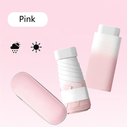 High-Quality Gradient UV Protection Umbrella – Compact & Portable, Manual Foldable Sun & Rain Umbrella, UV Block, Sunshade