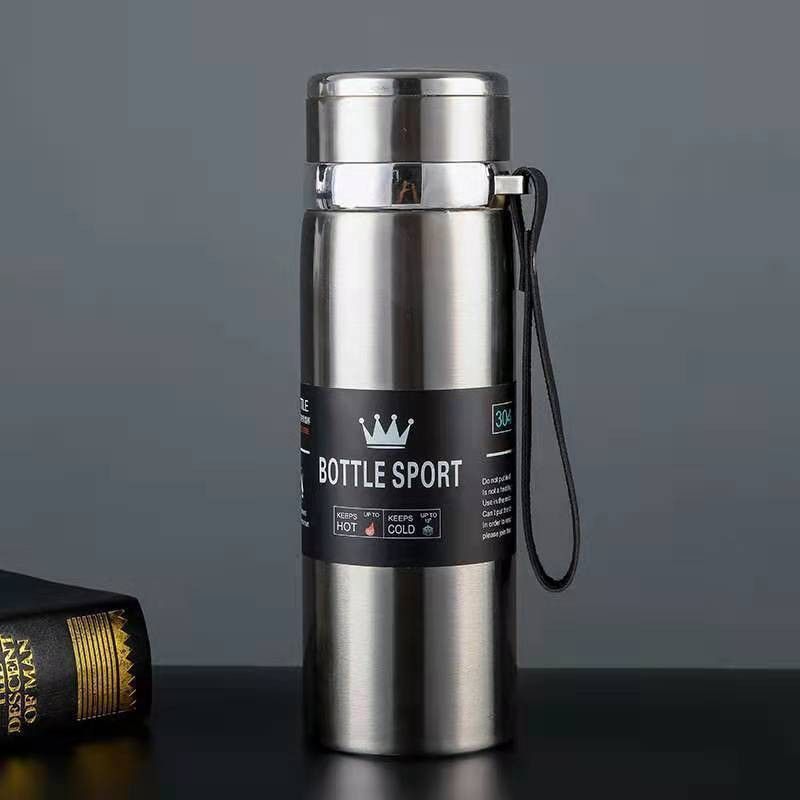 800ML Thermal Water Bottle Thermos Vacuum Flask Double Stainless Steel Coffee Tea Insulated Cup Leakage-proof for Office Gift