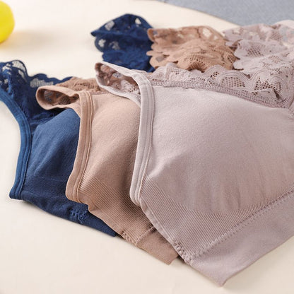 New Arrival Women Lace Bra Seamless Wireless Beauty Back Push Up Bra Cozy Chest Tube Top Sports Fitness Vest Bralette Bra Running Yoga Paded Bra Ladies Underwear Chest Wrap Undies Lingerie Female