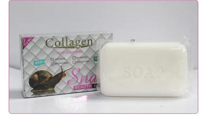 Collagen Deep Cleansing Snail Beauty Soap - Brightening, Anti-Ageing, Whitening, Anti Acne