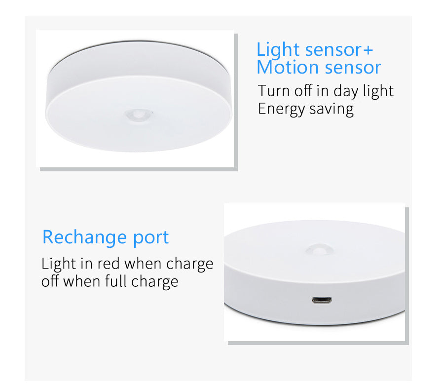Motion Sensor LED Night Light USB Rechargeable Under Cabinet Kitchen & Dining room appliances Wall Lights