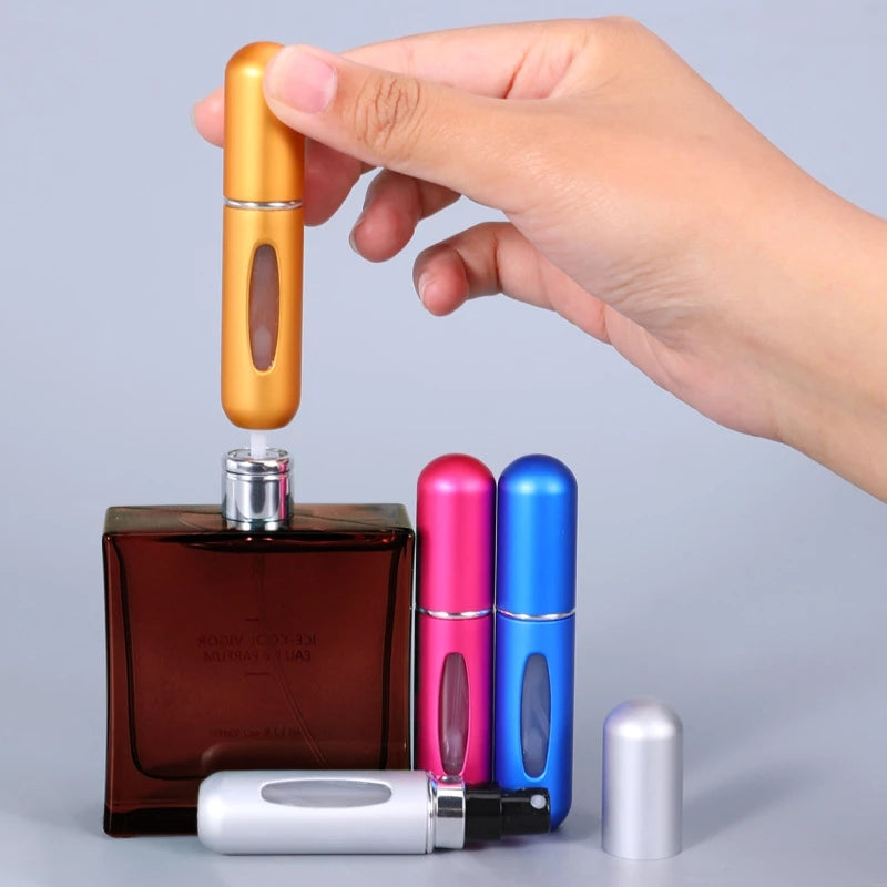 New Arrival Portable Mini Refillable Perfume Bottle With Spray Scent Pump Empty Cosmetic Containers Atomizer Bottle For Travel Tool