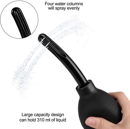 310ml Enema Douche Clean and Healthy Wash Flusher System for Men Women Made of Comfortable Silicone Anal Shower