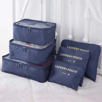 6 Pcs travel storage bags Suitcase Clothing and shoes packing bag Multi-functional travel bag