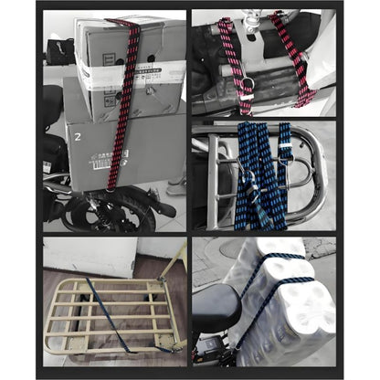 Transport Goods Heavy Duty Elastic Rope 1.5m Super Strong Cargo Tie Down Motorcycle, Bicycle, Car ,Cart, & Trailer Lashing Straps Essential Logistics & Delivery Accessories Truck & Boda Tie Downs