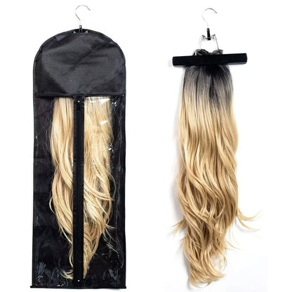 9pcs Fashion Wig Storage bags with Hanger /Wigs Hair Extension Storage Bag Hairpieces Storage Holder