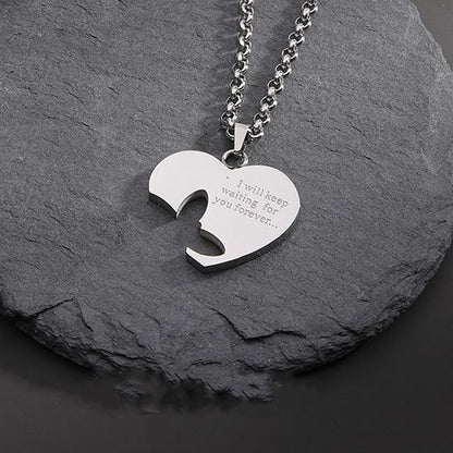 2 pcs/sets new stainless steel O-line chain butterfly love mood couple necklace men's and women's necklace jewelry wholesale new to Christmas Black Friday anniversary gift