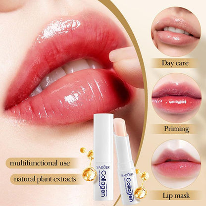 Collagen Lip Balm Lasting Moisturizing Anti Cracking Repair Nourishing Improve Hydration Plumping Lipstick Skin Care