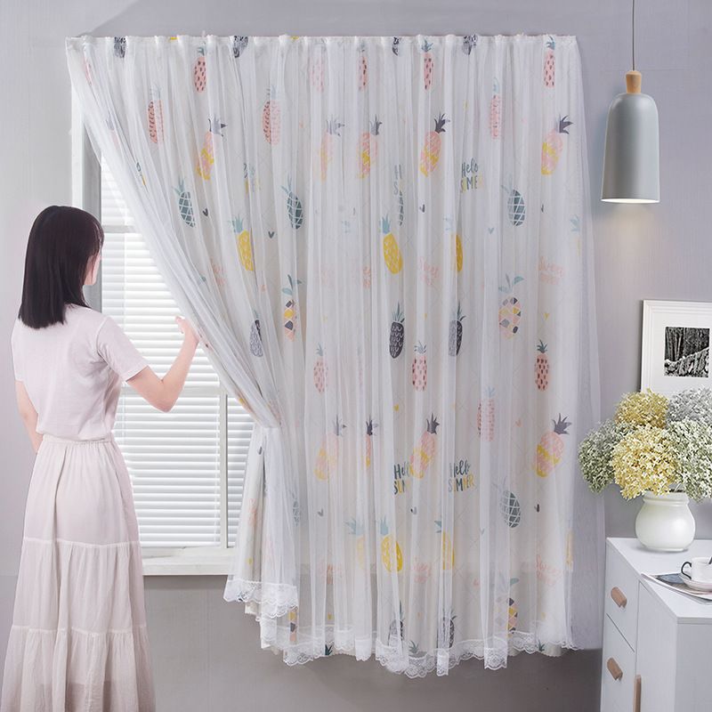 1pcs Punch-free Velcro Door Curtain For Door Window Curtains Protec tive For Living Room Bedroom Window Curtains Protective