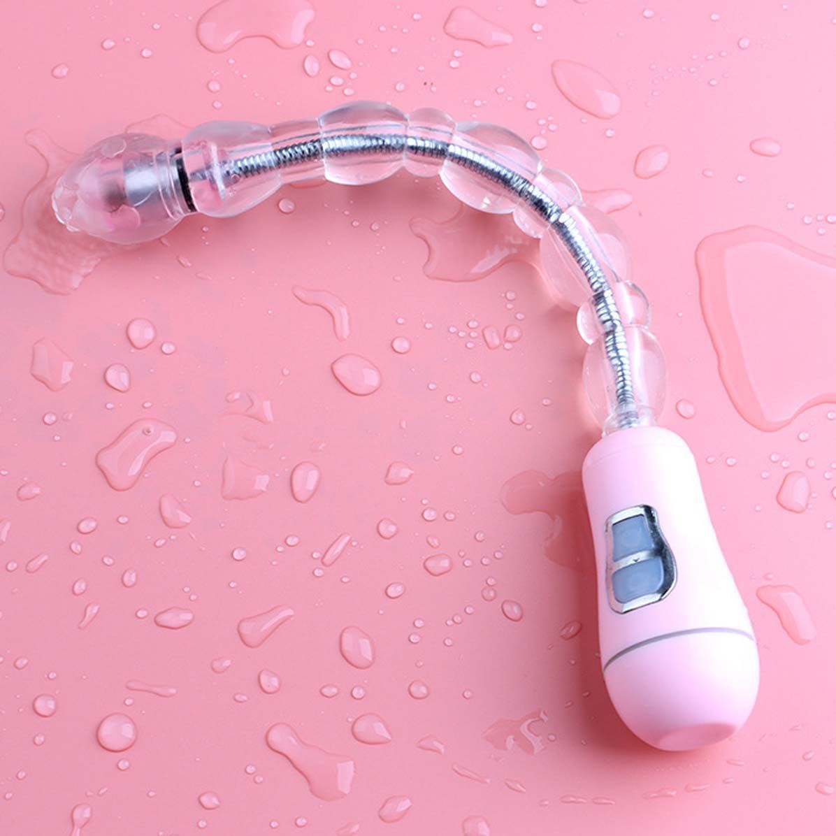 Vibrating Anal Beads Anus Butt Plug Clitoral Vaginal Vibrator Flexible Long Prostate Massager Waterproof Bendable Anus Clit Stimulator Adult Sex Toy for Men Women Couple