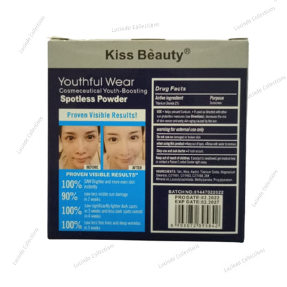Kiss Beauty Youthful Wear Spotless Compact Instant Coverage Pressed Powder