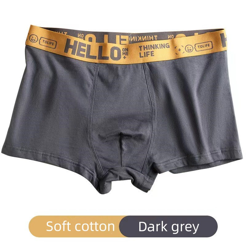 4Pcs Men's underwear Men's Clothes Underwear Men's Boxer Briefs Cotton underwear Graphene backing Bacteriostat Youth shorts Underwear