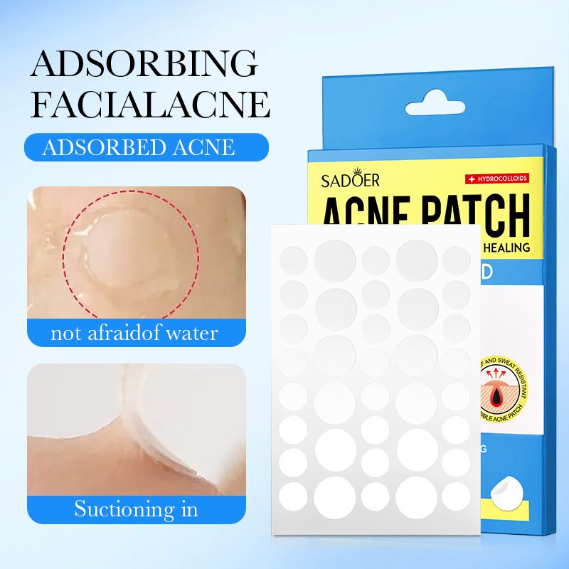 36 Patch Acne Patch Facial Acne Patch Strong Adhesive SADOER Day and Night Facial Invisible Acne Cleansing Repair Water Colloid Acne Removing Patch