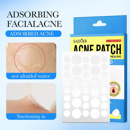 36 Patch Acne Patch Facial Acne Patch Strong Adhesive SADOER Day and Night Facial Invisible Acne Cleansing Repair Water Colloid Acne Removing Patch
