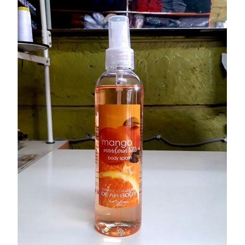 6 Pack Dear Body Luxuries Mango Mandarin Tutti Body Lotion, Splash, Cream, Shower Gel, Butter and Scrub With Aloe Vera Grape Seed Extract Signature Collection Body Luxuries