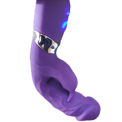Realistic Dildo Rabbit Veined G Spot Vibrator Rechargeable Waterproof Powerful Vibrating Clit Handhold Massager Adult Sex Toy for Ladies Women
