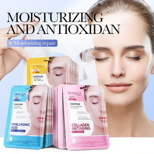 New Arrivals 8Pcs Collagen Face Mask Anti-wrinkle Retinol Hyaluronic Acid Firming Facial Masks Hydrating  Anti-aging Repair Brightening Moisturizing Face Mask Facial Skin Care