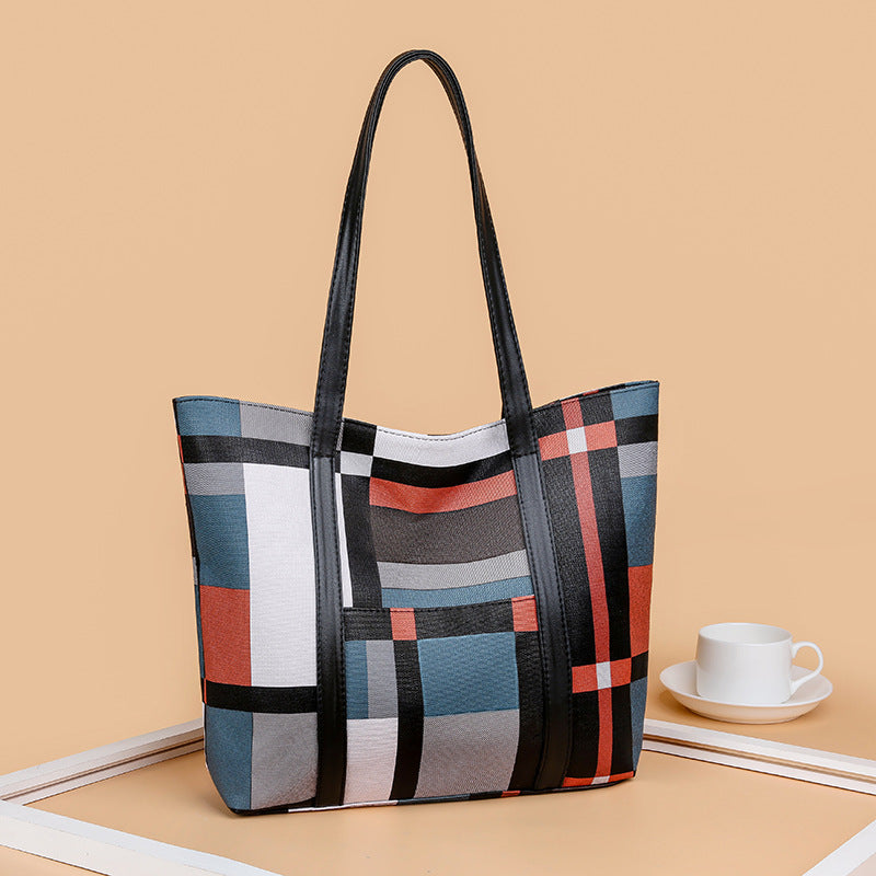 NEW ARRIVAL Grid splicing Tote Bags Women's Bags handbags