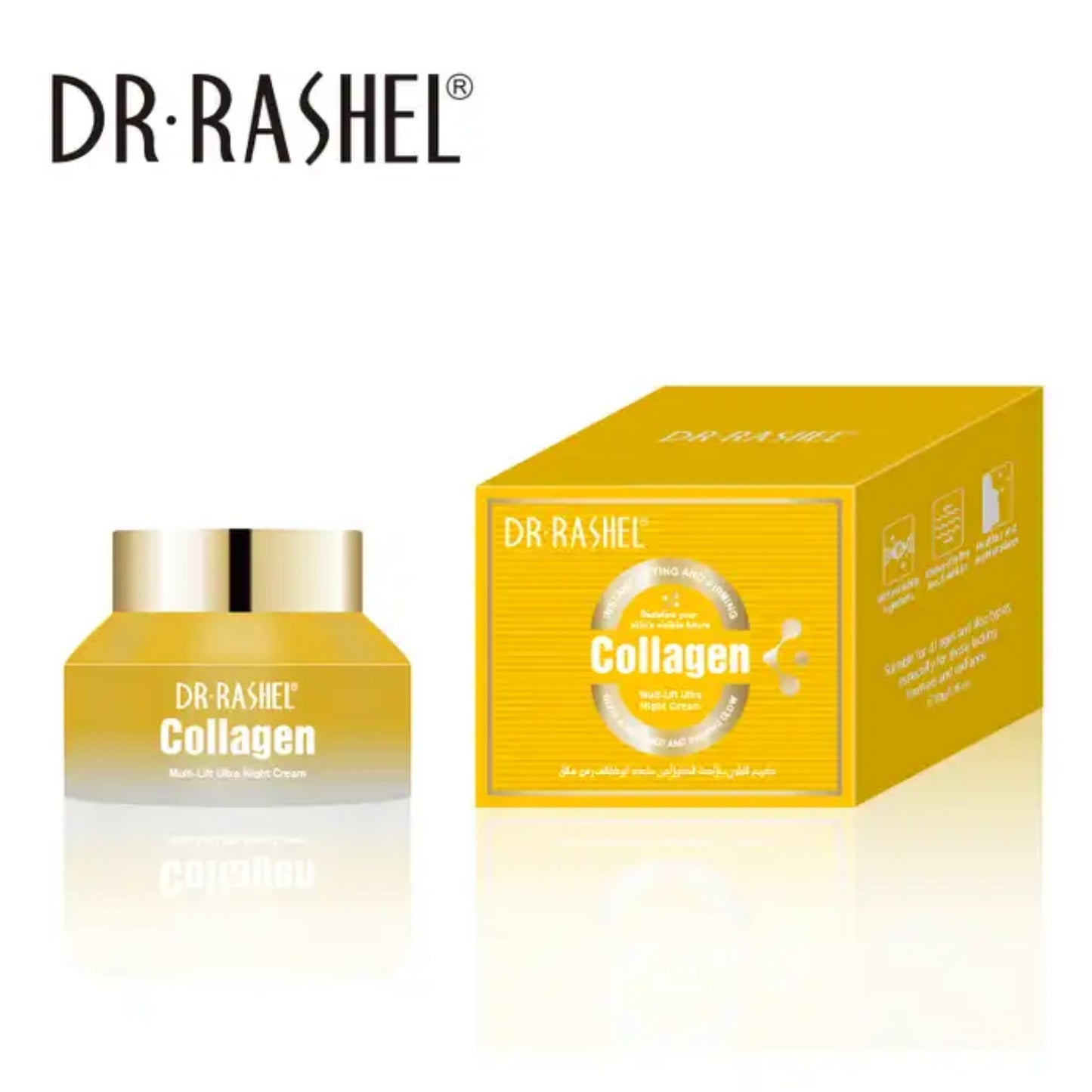 Dr. Rashel Collagen Multi-Lift Ultra Night Cream Skin Firming Lifting Anti-ageing Reduces Fine Lines and Wrinkles - DR RASHEL