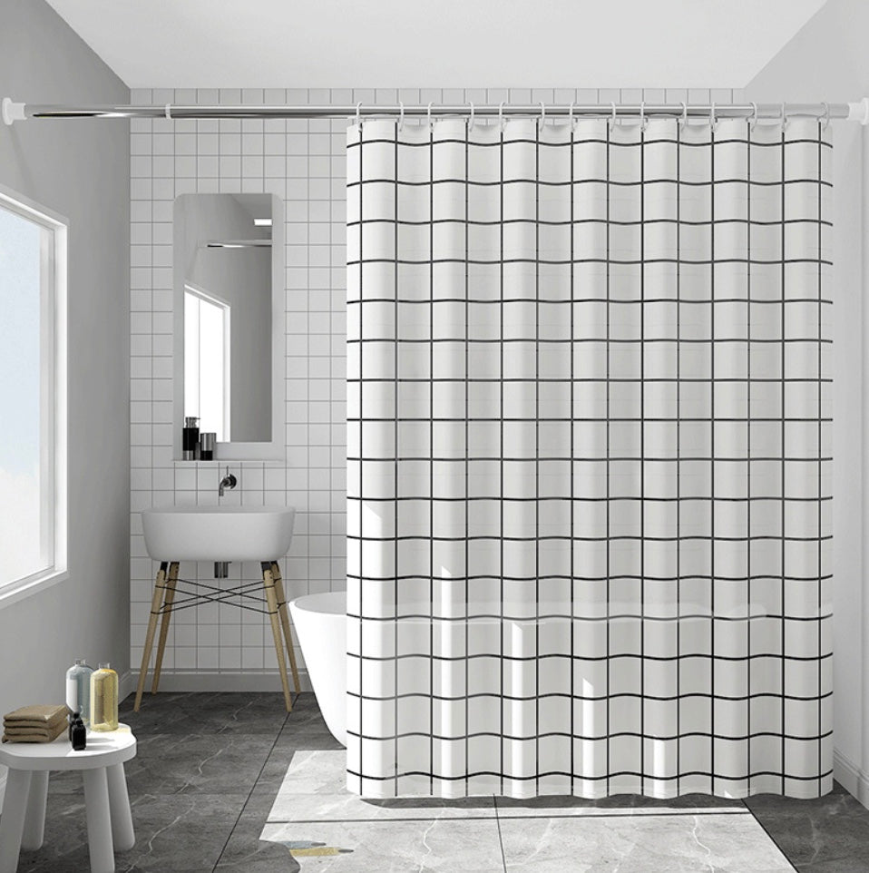 Fashionable Shower Curtain - Beautiful Pattern, Waterproof Design, Easy to Clean - Perfect for Bathroom, Shower Stall