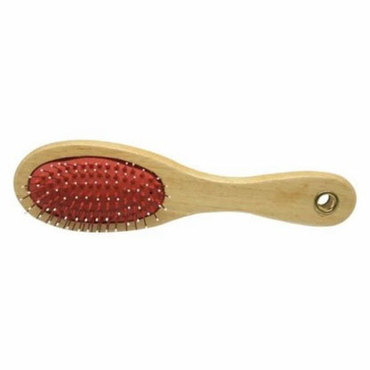 Double Sided Wooden Grooming Brush Hair Brush and Bristles Soft Brush for Cleaning, Grooming Tools for Long Haired and Short Haired People Dogs Cats