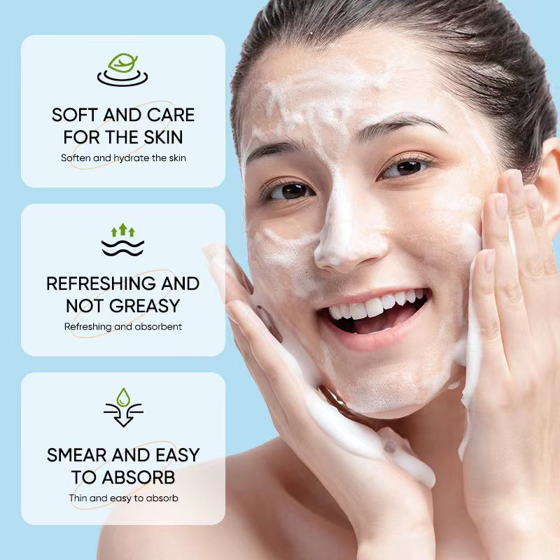 Aloe Vera Cleanser Skin Care Cleaner Shrink Pore Deep Cleaning Care Skin Rejuvenation moisturizing Face Wash Oil Control 100g