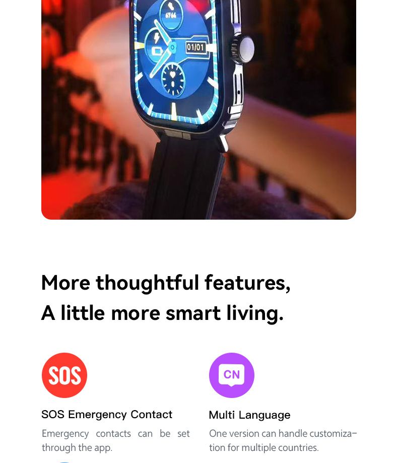 New Smart Watch Bluetooth Call Men And Women Outdoor Sports Smartwatch Digital Watch Heart Rate Blood Pressure Monitoring Fitness Bracelet Multiple Sports Modes