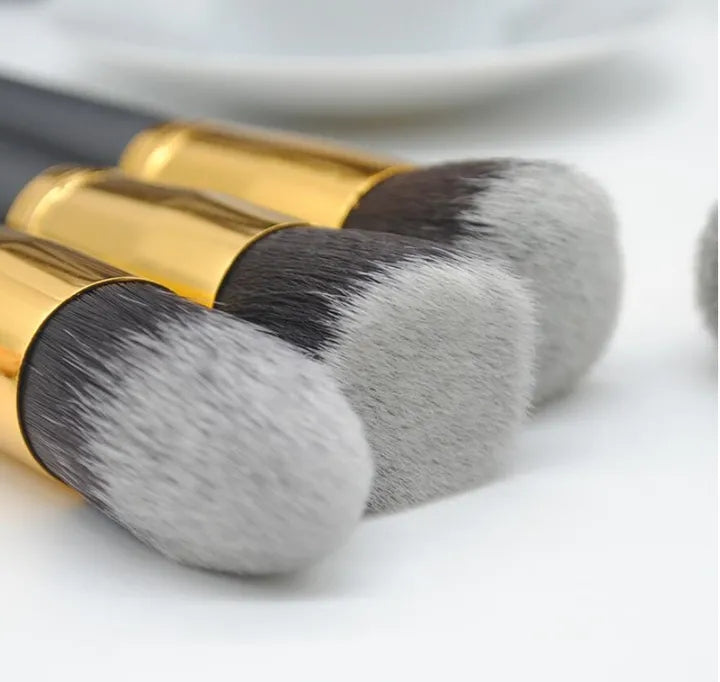 women extr large 10pcs Makeups bag kit Brushes Powder/EyeShadow Makeup brushes kit set Beauty Set