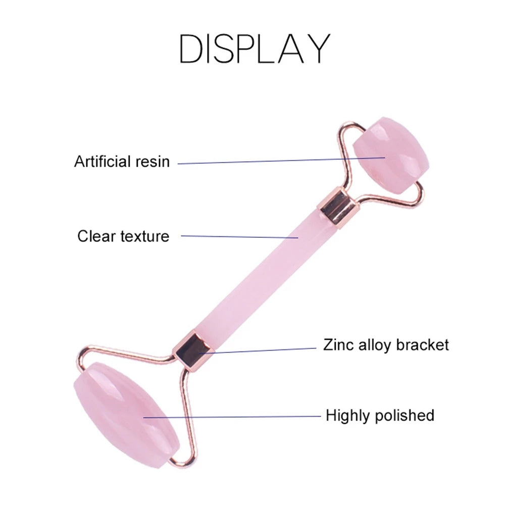 Pink Roller Massager Resin Guasha Scraping Board Facial Skin Care guasha massage for face Scraper SPA Massager Acupuncture Tools